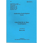 Gratwich St Mary Parish Registers - Used Gratwich St Mary Parish Registers - Used