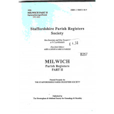 Milwich, Parish Registers - Part 2. Baptisms. Marriages and Burials 1713 -1812 - Used