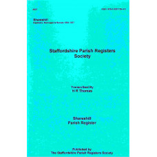 Shareshill; Parish Registers, Bapt. Marr. Bur. 1564 -1837 - Used Shareshill; Parish Registers, Bapt. Marr. Bur. 1564 -1837 - Used