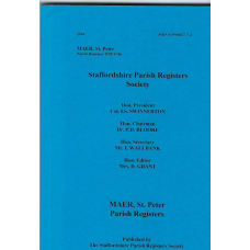 Maer, St, Peter Parish Registers -  Used book