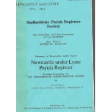 Newcastle under Lyme Parish Register 1771 - 1812- Used book