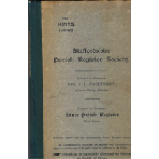 Hints Parish Register 1558 - 1812 with index - Used book