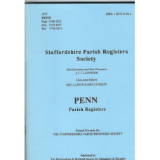 Penn Parish Registers Bapt 1748-1812 Mar 1754-1837 Bur 1854-1812 - Used book