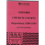 Oxford Church Courts Depositions 1589-1593 - Used book Oxford Church Courts Depositions 1589-1593 - Used book