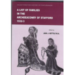 A List of Families In The Archdeaconry of Stafford 1532-3-  Used book