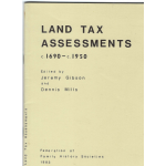 Land Tax Assessments C.1690 - C.1950 - Used book