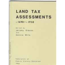 Land Tax Assessments C.1690 - C.1950 - Used book