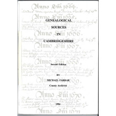 Genealogical Sources in Cambridgeshire - Used book