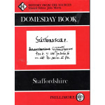  Domesday Book History from the Sources - Staffordshire -  Used book