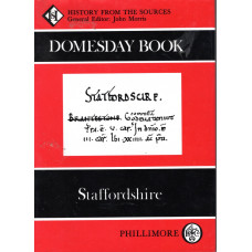  Domesday Book History from the Sources - Staffordshire -  Used book