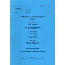 Leek Parish Registers: Leek Part 2  -   Used