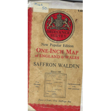 Saffron Walden:  One-Inch Map of England & Wales New Popular Edition - used