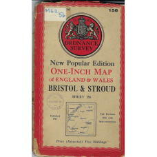 Bristol & Stroud:  One-Inch Map of England & Wales New Popular Edition - used