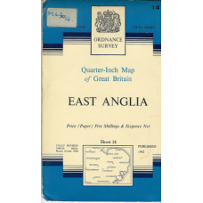 East Anglia  : quarter-inch map of Great Britain - used map