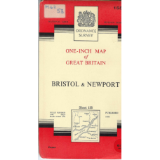 Bristol & Newport  : one-inch map of Great Britain - used map