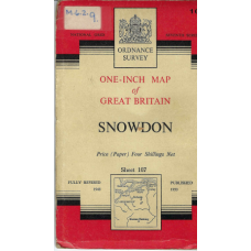 Snowdon  : one-inch map of Great Britain - used map