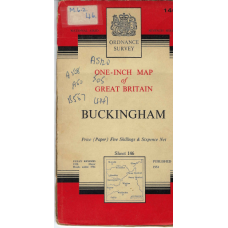 Buckingham: quarter-inch map of Great Britain - used map