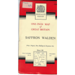 Saffron Walden : one-inch map of Great Britain - used map Saffron Walden : one-inch map of Great Britain - used map