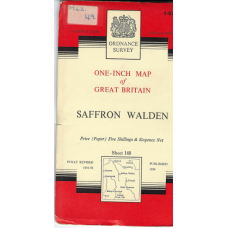 Saffron Walden : one-inch map of Great Britain - used map