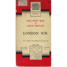 London N.W.: one-inch map of Great Britain - used map London N.W.: one-inch map of Great Britain - used map