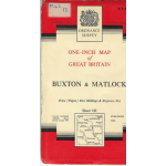 Buxton & Matlock.: one-inch map of Great Britain - used map Buxton & Matlock.: one-inch map of Great Britain - used map