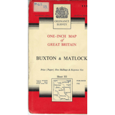 Buxton & Matlock.: one-inch map of Great Britain - used map