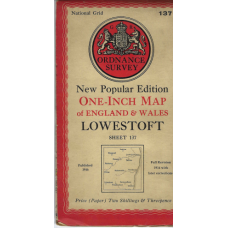 Lowestoft one-inch map of Great Britain - used map