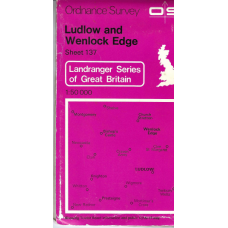 Ludlow and Wenlock Edge : Landranger Series of Great Britain Sheet 137  -  Used map