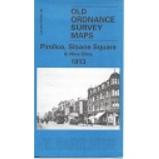 Pimlico, Sloane Square & Nine Elms 1913 - Old Ordnance Survey Maps - The Godfrey Allen Edition - Used 